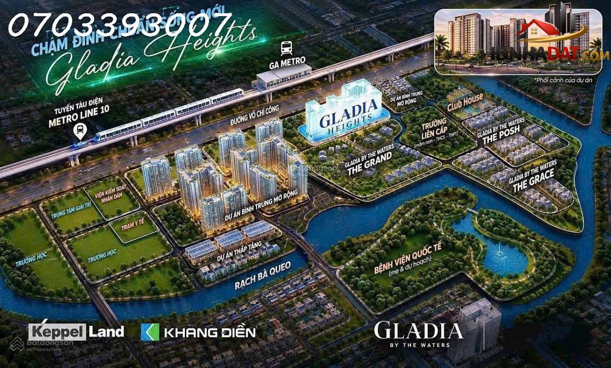 Gladia heights – bán căn hộ 85m2 giá 6.5 tỷ – Đường Võ Chí Công – Phường Bình Trưng Đông – Thành phố Hồ Chí Minh