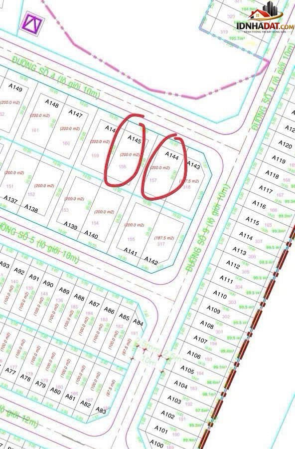 Bán 2 lô đất nền liền kề tại KDC Kim Sơn, Q. 7 – Diện tích 200m2 – Giá 27 tỷ