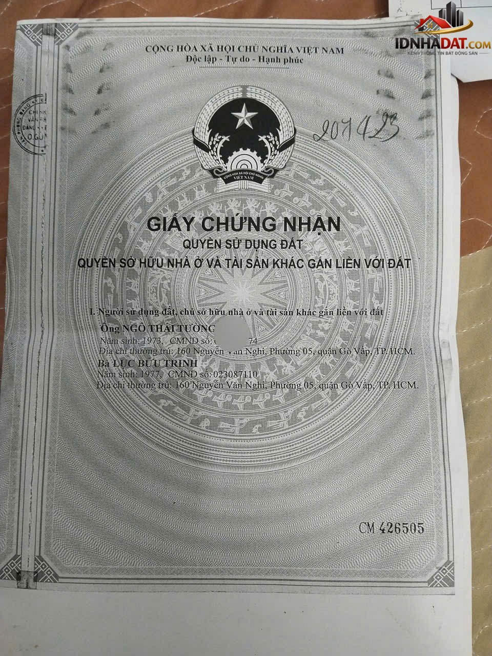 Hot nhà chính chủ- giá ưu đãi cần bán nhanh căn nhà Đường Phạm Văn Chiêu – Phường cũ An Hội Tây Quận Gò Vấp – Phường mới An Hội – Thành phố Hồ Chí Minh 49m2 5 tỷ