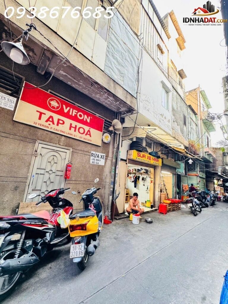Chủ 1 đời xưa bán nhà 5 tầng mặt tiền hẻm chợ đ.yersin, quận 1 – Bán nhà đất Đường YERSIN – Phường cũ CẦU ÔNG LÃNH – Phường mới CẦU ÔNG LÃNH – Thành phố Hồ Chí Minh – Diện tích 80m2 – Giá 19.5 tỷ