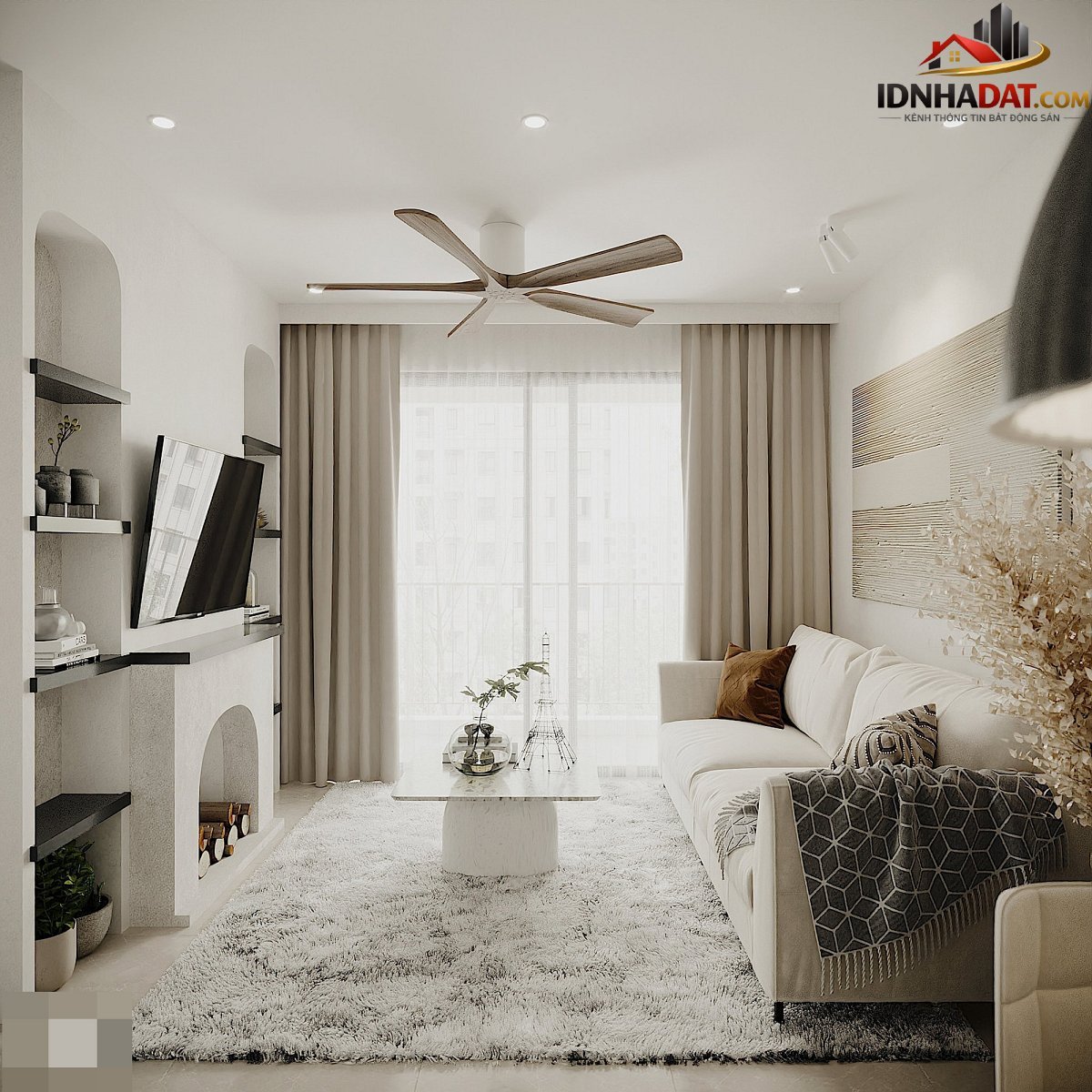Căn hộ chỉ dùng 2 màu đen và trắng ở Hà Nội vẫn sang, xịn đến bất ngờ - Ảnh 1.