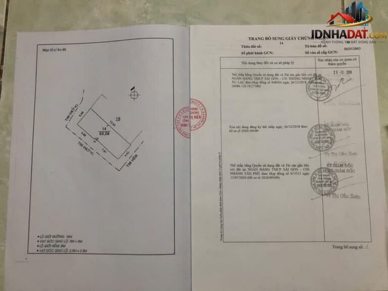 Bán nhà đất Đường 3 mặt tiền – Phường cũ 7 Quận Tân Bình – Thành phố Hồ Chí Minh – Diện tích 65 m² – Giá 5.5 tỷ