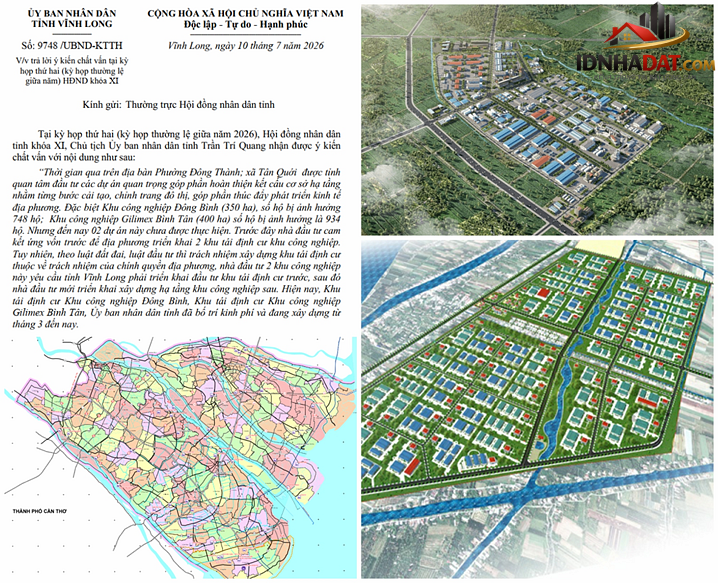 Chủ tịch tỉnh Vĩnh Long: Đẩy mạnh tiến độ dự án khu công nghiệp 2026