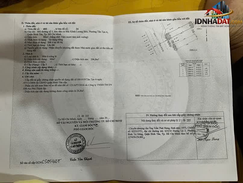 Bán nhà đất Đường Số 5 – Phường cũ Tân Tạo Quận Bình Tân – Thành phố Hồ Chí Minh 88 m² 7 tỷ