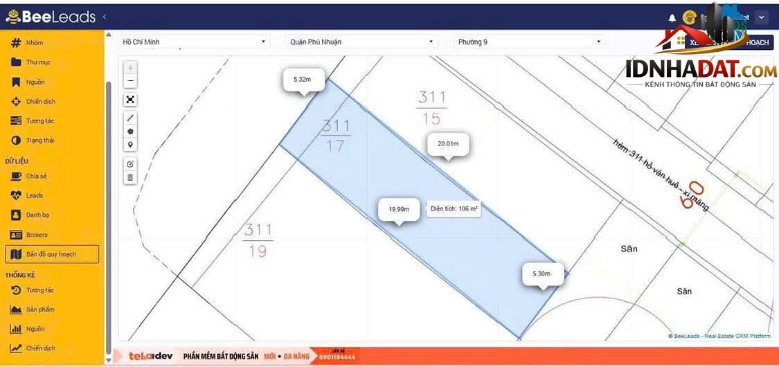 Bán nhà đất Đường Hoàng Minh Giám – Phường cũ 9 Quận Phú Nhuận – Thành phố Hồ Chí Minh 100 m² 23 tỷ