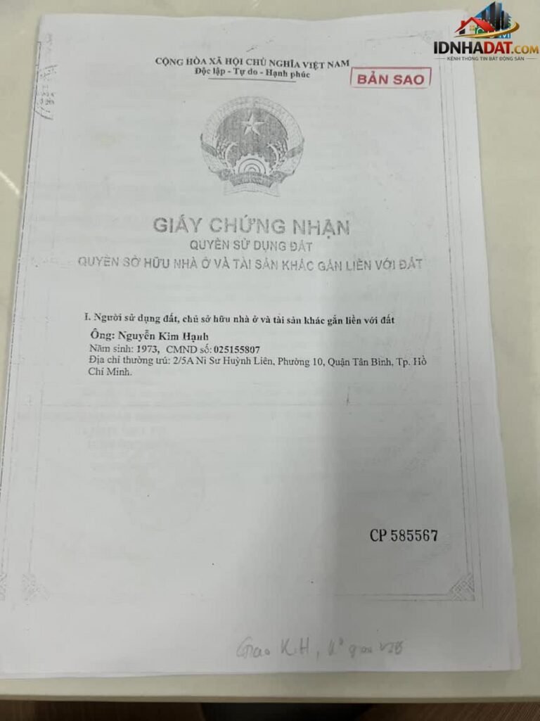 Bán đất Đường Tây Lân – Phường cũ Bình Trị Đông A Quận Bình Tân – Thành phố Hồ Chí Minh 68 m² 3.72 tỷ