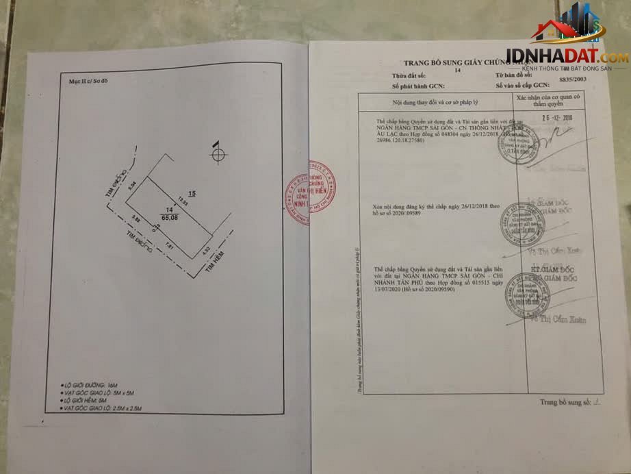 Bán nhà đất Đường 3 mặt tiền – Phường cũ 7 Quận Tân Bình – Thành phố Hồ Chí Minh – Diện tích 65 m² – Giá 5.5 tỷ