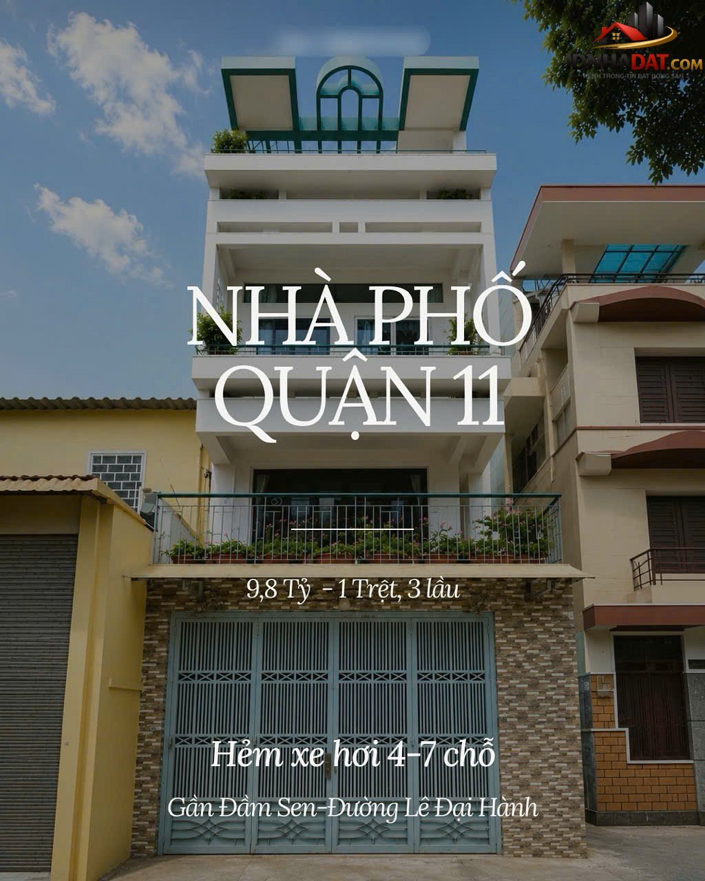 Bán nhà đất Đường Lê Đại Hành – Phường cũ 11 Quận 11 – Phường mới 11 – Thành phố Hồ Chí Minh 110m2 9.8 tỷ