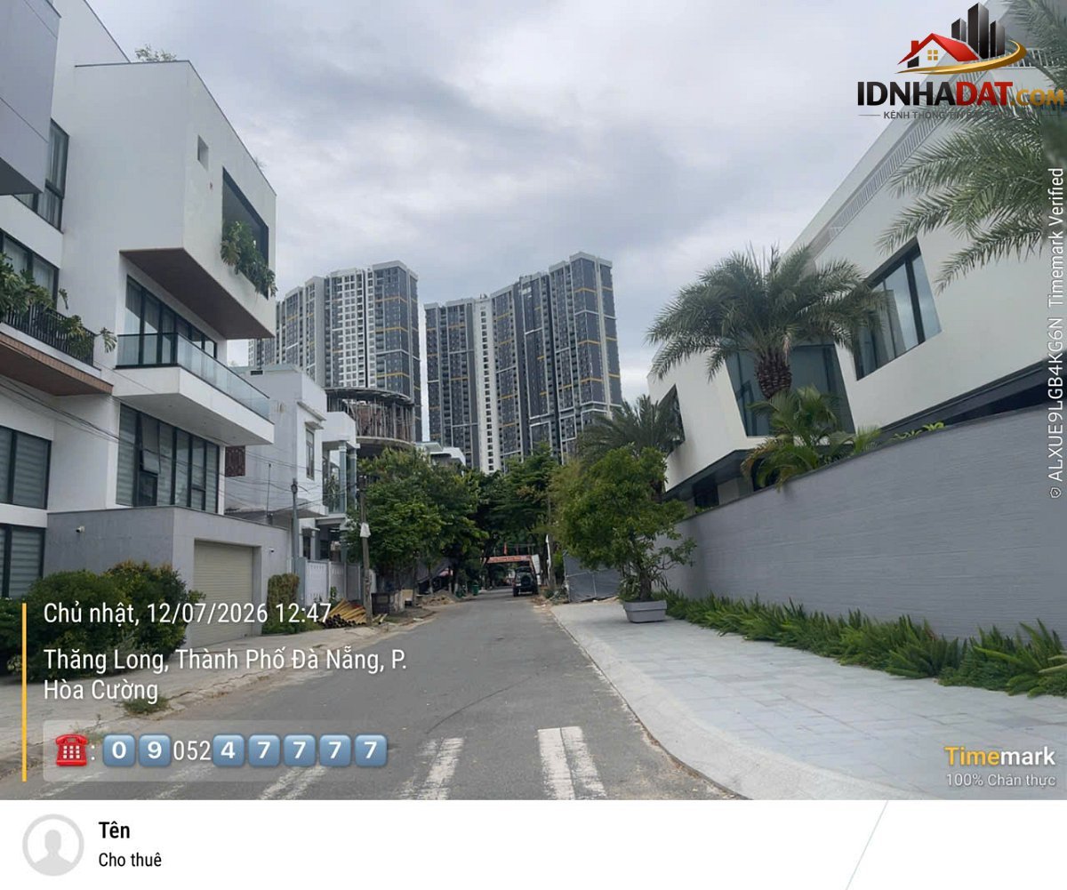 Bán lô đất vàng Đường Nguyễn Thành Ý – Phường cũ Hòa Cường Nam Quận Hải Châu – Phường mới Hòa Cường Bắc – Thành phố Đà Nẵng 273m2 120 triệu/m2