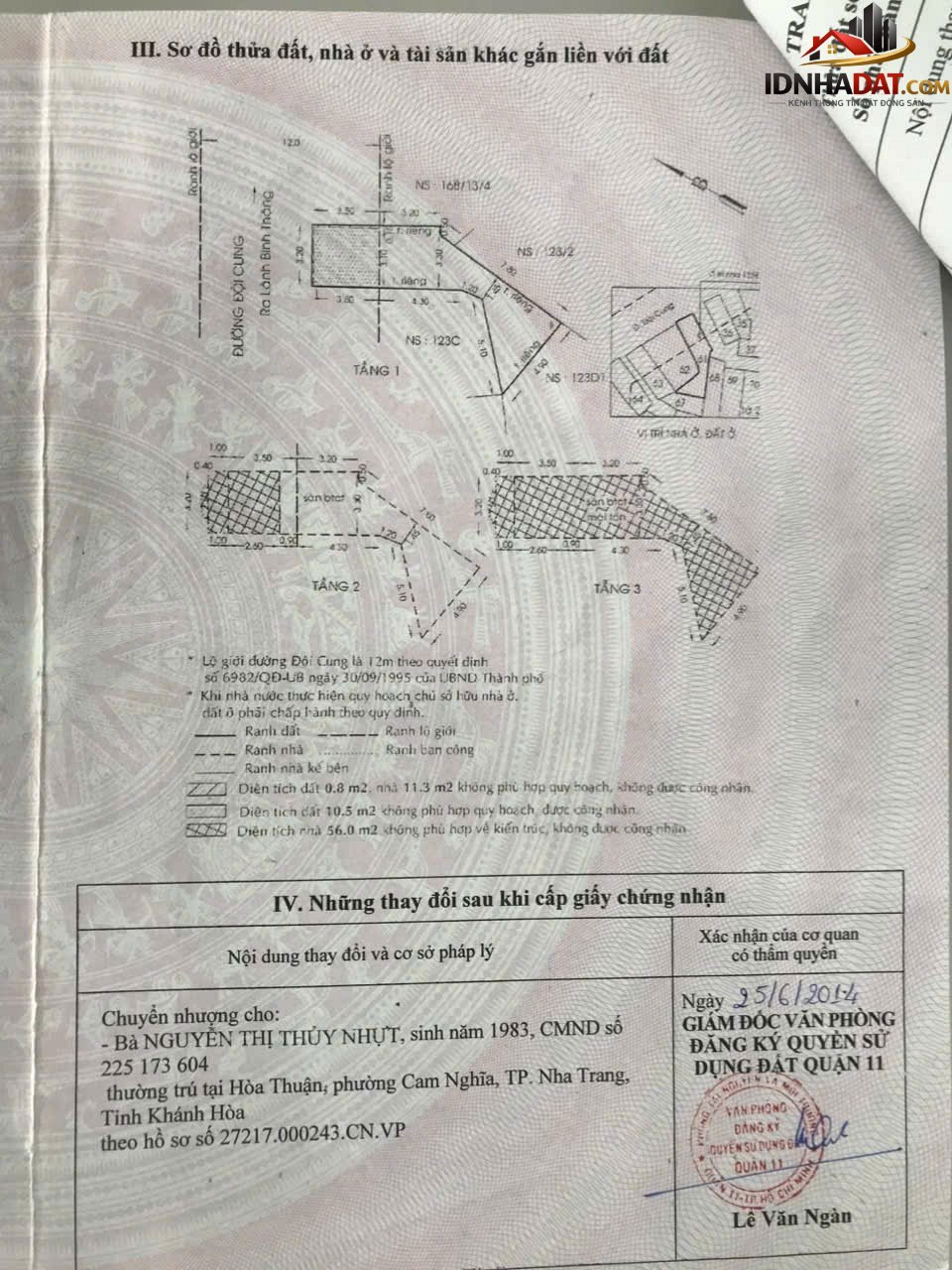 Bán nhà đất Đường Đội Cung – Phường cũ 11 Quận 11 – Phường mới 11 – Thành phố Hồ Chí Minh diện tích 39m2 giá 5.9 tỷ