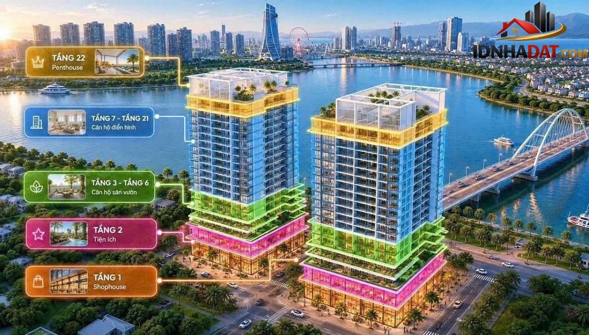 Tổng hợp 5 căn 2PN/59M2 tầng 5 đến tầng 17 căn hộ S-LIGHT TOWER Bán nhà đất Đường S-Light Tower – Phường cũ Hòa Xuân Quận Cẩm Lệ – Phường mới Hòa Xuân – Thành phố Đà Nẵng 3.39 tỷ