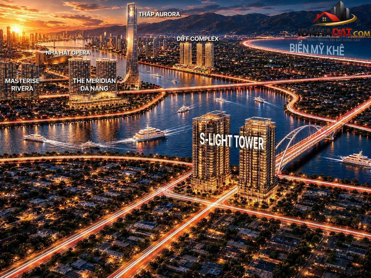 Hàng hiếm căn studio S-Light Tower trực diện sông Hàn-suất ngoại giao duy nhất diện tích 33m2 giá