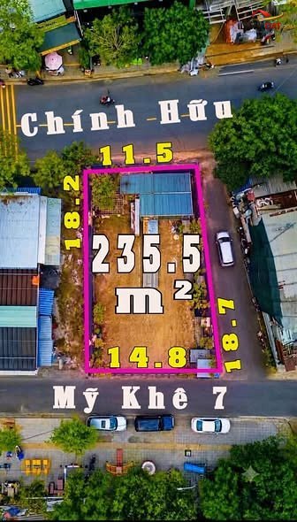 Lô góc 3 mặt thoáng đường Chính Hữu – Phường cũ An Hải Bắc – Phường mới An Hải Bắc – Thành phố Đà Nẵng diện tích 235m2 giá 45000000000