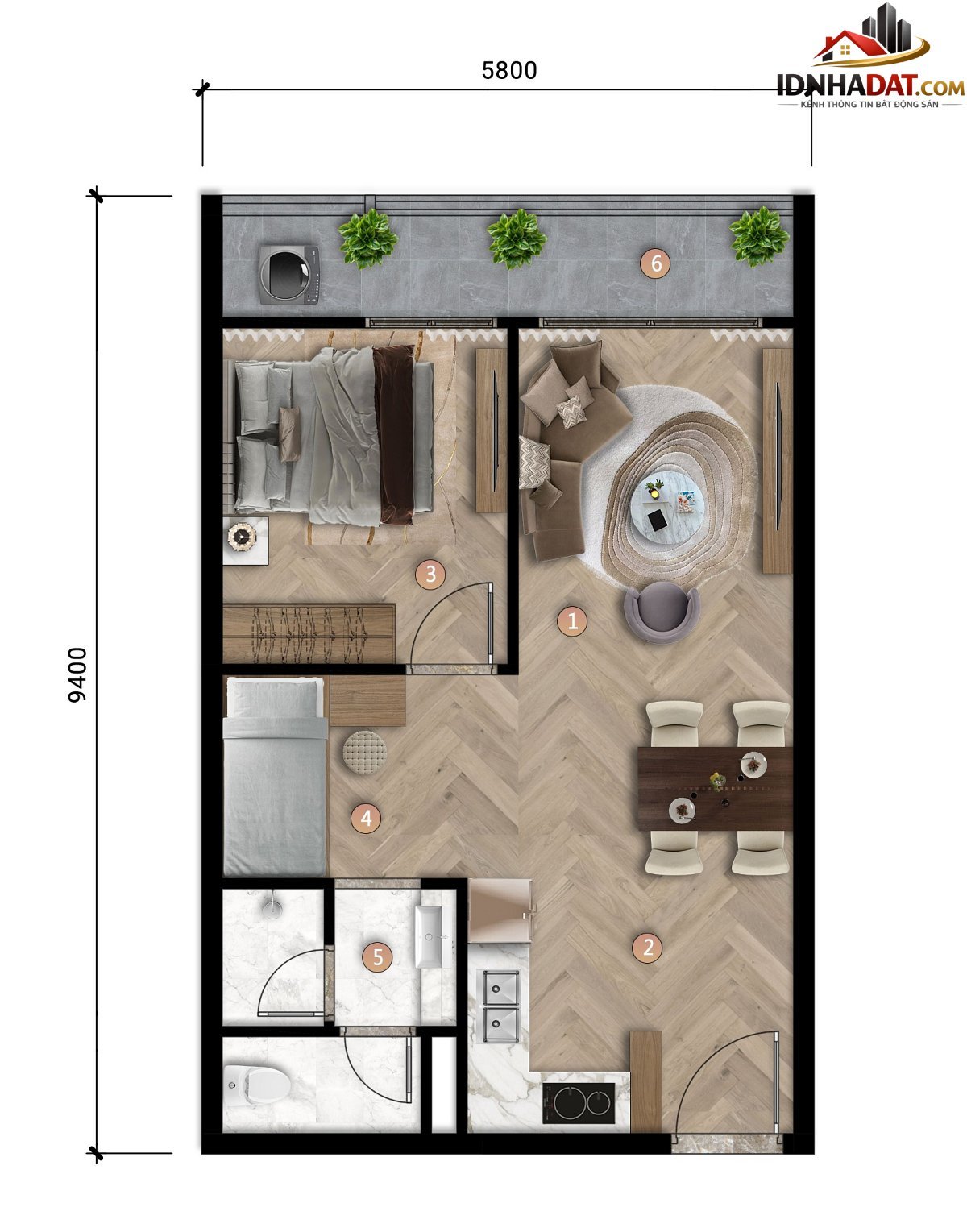 Hàng hiếm căn 1BR tầng cao view thành phố sông chỉ… – Bán chung cư Quận Cẩm Lệ – Đà Nẵng giá Dưới 3 tỷ