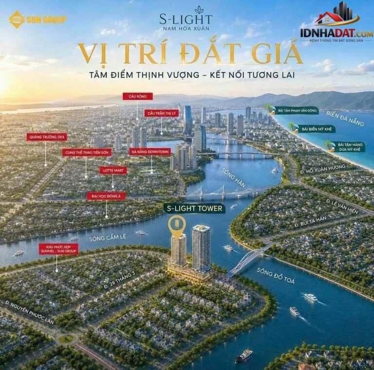 Siêu phẩm 1PN view sông chỉ từ 2.2 tỷ tại S-Light Tower – Bán nhà đất Đường S-Light Tower – Phường cũ Hòa Xuân Quận Thanh Khê – Phường mới Hòa Xuân – Thành phố Đà Nẵng 49m2