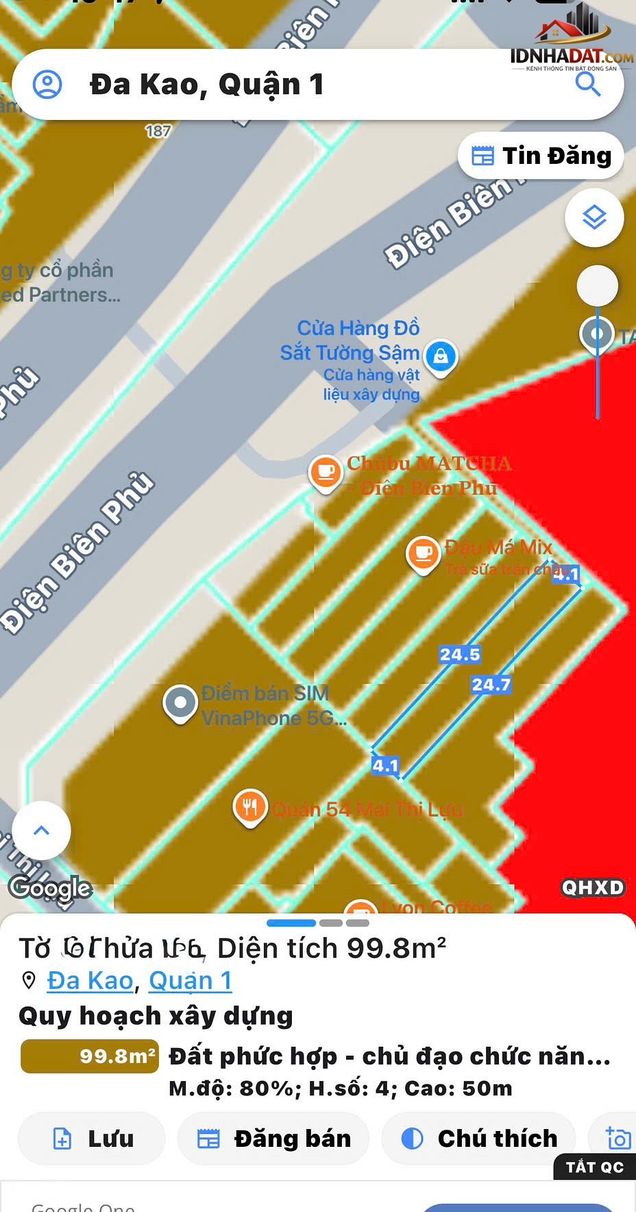 Chính chủ bán nhà c4 đ.điện biên phủ, quận 1 – 100m2 – 17.9 tỷ – Bán nhà đất Đường Điện Biên Phủ – Phường cũ Đa Kao – Quận 1 – Thành phố Hồ Chí Minh
