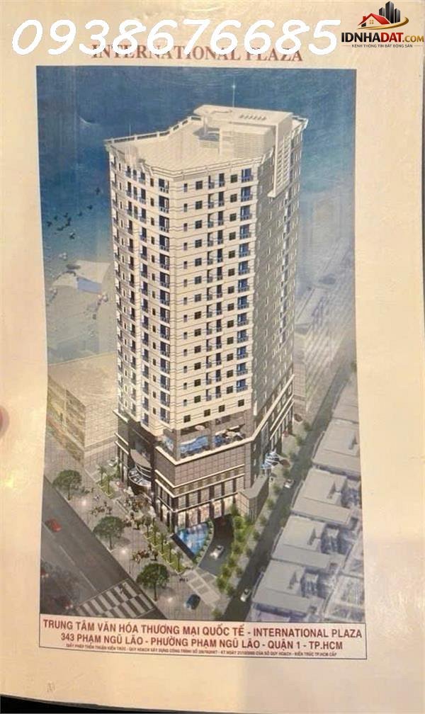 Hiếm bán tòa nhà international plaza Đường Phạm Ngũ Lão – Phường cũ Phạm Ngũ Lão Quận 1 – Phường mới Phạm Ngũ Lão – Thành phố Hồ Chí Minh – Diện tích 822m2 – Giá 35 tỷ