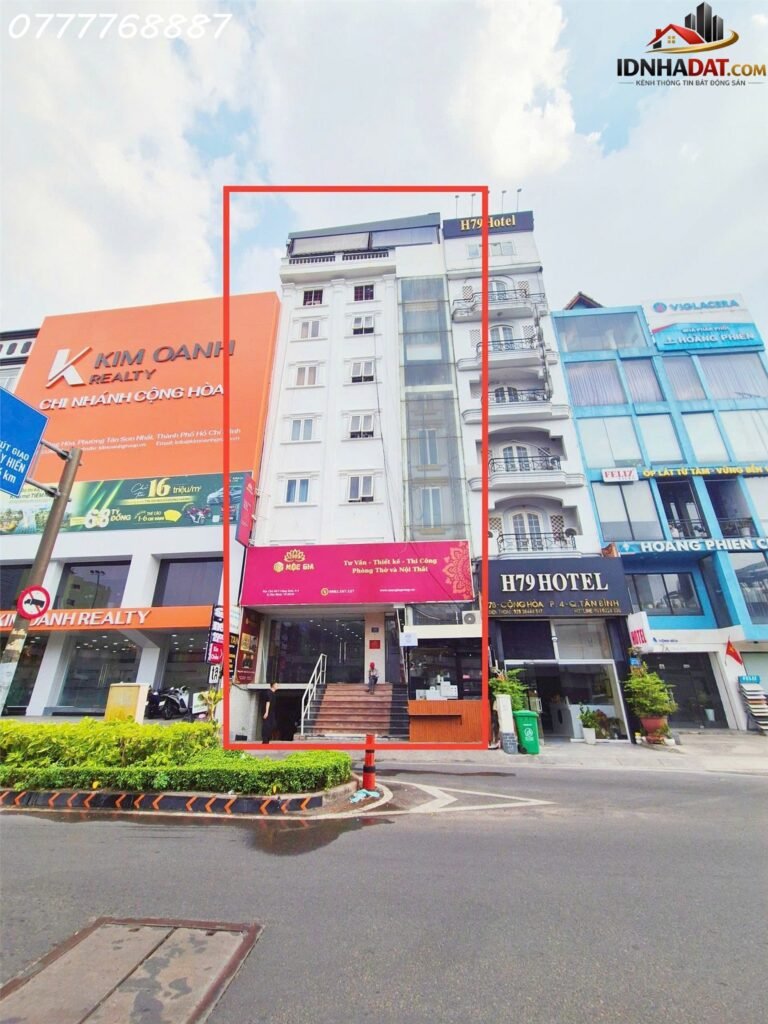 Bán tòa nhà 7 Cộng Hòa – Phường 4 Quận Tân Bình – Thành phố Hồ Chí Minh diện tích 312m2 giá 75 tỷ