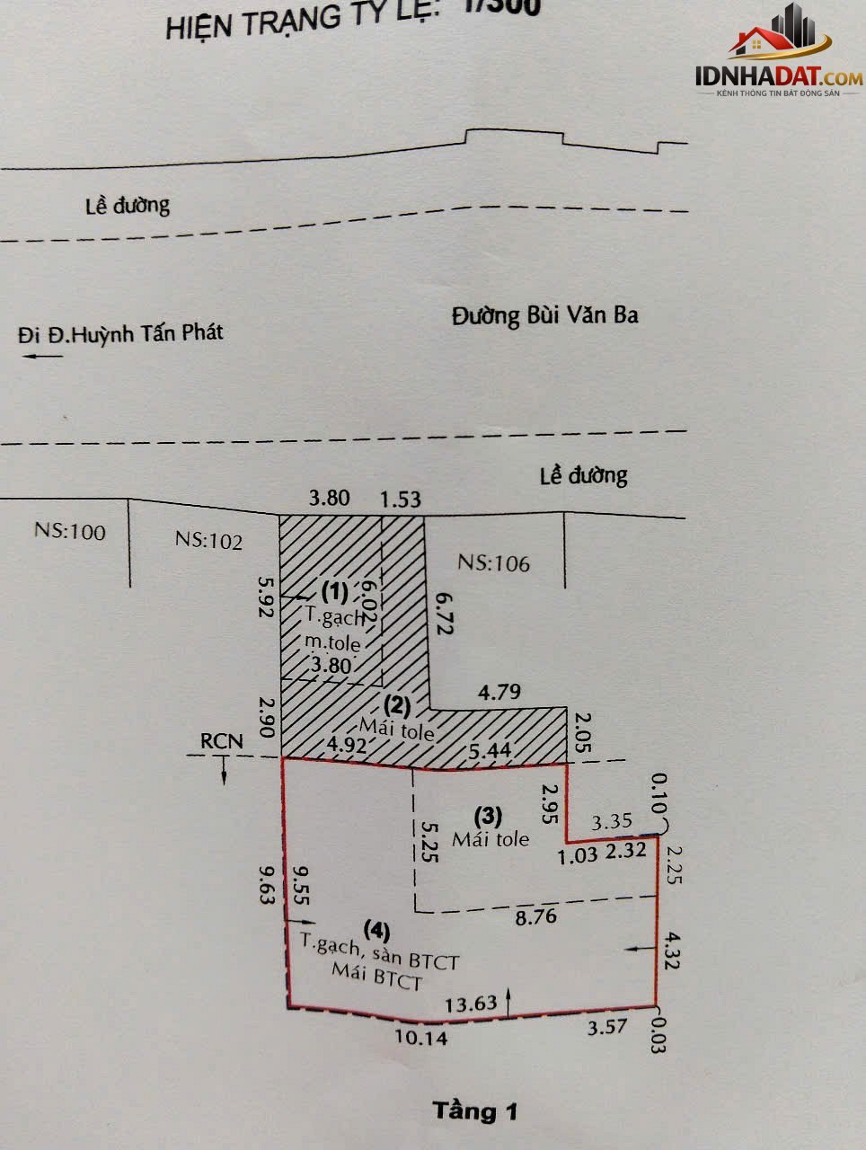 Mặt Tiền Bùi Văn Ba Quận 7.Thu Nhập 60triệu – DT 122M – Giá 22.9 tỷ – Bán nhà đất Đường Bùi Văn Ba – Phường cũ Tân Thuận Đông Quận 7 – Phường mới Tân Thuận Đông – Thành phố Hồ Chí Minh